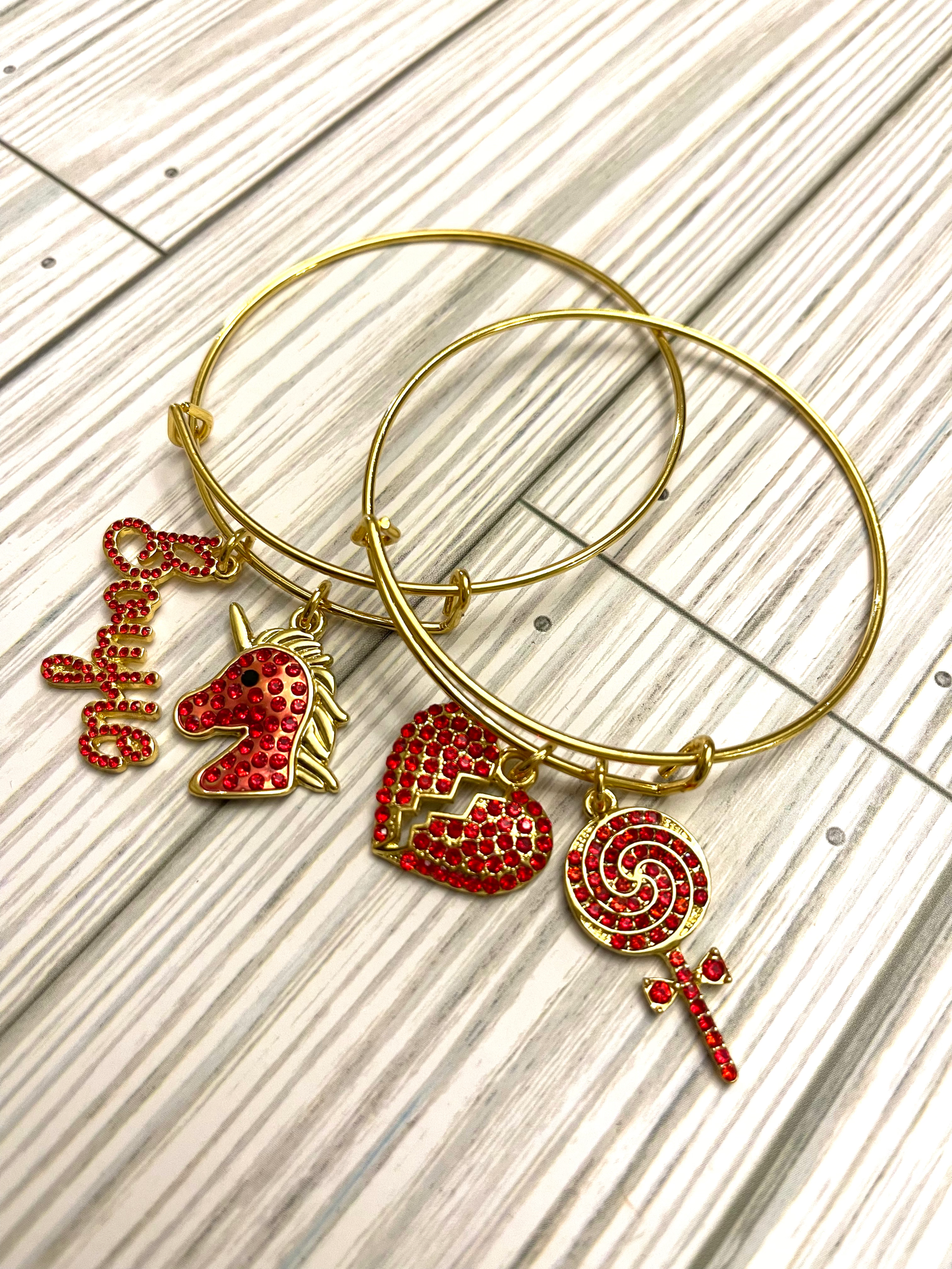 Red/Gold Bling Bangle